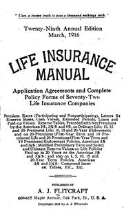 Cover of: Flitcraft... Life Insurance Manual ... | 