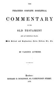 Cover of: Homiletical commentary on the Minor prophets