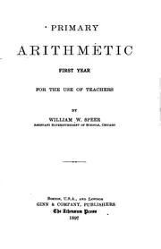 Cover of: Primary Arithmetic: For the Use of Teachers