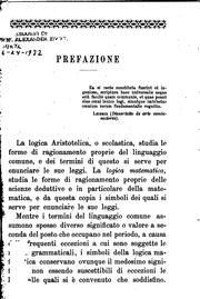 Cover of: Logica matematica by Cesare Burali-Forti