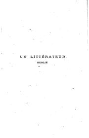 Cover of: Un littérateur oublié [L.P. Bérenger].