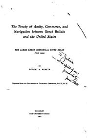 Cover of: The Treaty of Amity, Commerce, and Navigation Between Great Britain and the United States, 1794 by Robert Ream Rankin