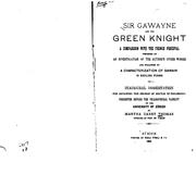 Cover of: Sir Gawayne and the Green Knight: A Comparison with the French Perceval Preceded by an ...