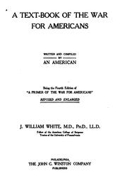 Cover of: A Text-book of the War for Americans