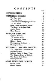 Cover of: Dancing, Ancient and Modern