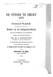 De Synode te Emden, 1571 by Bernardus van Meer