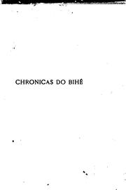 Cover of: Chrónicas do Bihé