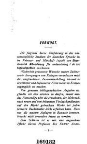 Cover of: Das wissenschaftliche Studium der deutschen Sprache und Literatur; ein Wegweiser für Studierende