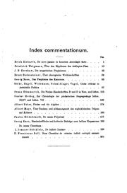 Cover of: Commentationes Philologicae: Conventui Philologorum Monachii Congregatorum Obtulerunt Sodales ...