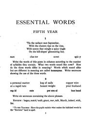 Essential Words: Book by Edward L. Bailey