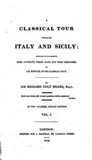 Cover of: A classical tour through Italy and Sicily