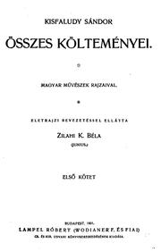 Cover of: Összes költeményei: Magyar müvészek rajzaival