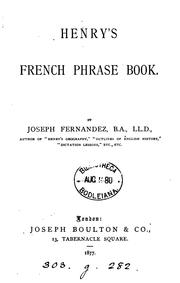 Cover of: Henry's French phrase book