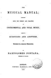 Cover of: The musical manual