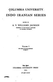 Cover of: Indo-Iranian Series