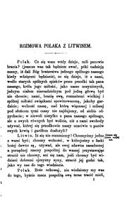 Cover of: Rozmowa Polaka z Litwinem. 1564 by Józef Korzeniowski