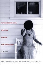 Cover of: Autobiographical Writing Across the Disciplines: A Reader