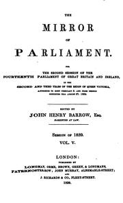 Cover of: Mirror of Parliament | John Henry Barrow