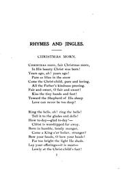 Cover of: Rhymes and Jingles for a Good Child