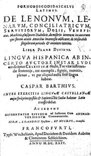 Cover of: Pornoboscodidascalus latinus: de lenonum, lenarum, conciliatricum ...