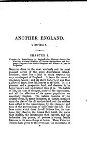 Cover of: Another England: Life, Living, Homes and Homemakers in Victoria