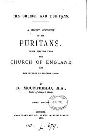 Cover of: The Church and Puritans