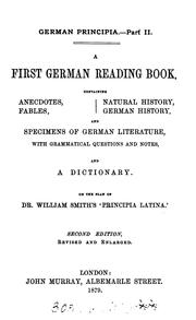 Cover of: German principia, part ii. A first German reading book