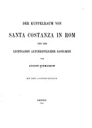 Cover of: Der Kuppelraum von Santa Costanza in Rom: Und der Lichtgaden altchristlicher Basiliken