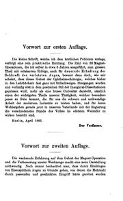 Cover of: Die Magnet-Operation in der Augenheilkunde