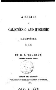 Cover of: A series of calisthenic and hygienic exercises