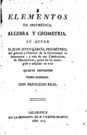 Cover of: Elementos de arithmética, Algebra y Geometria