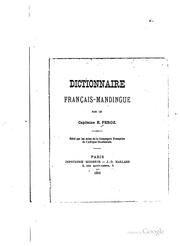 Cover of: Dictionaire français-mandingue by Marie Étienne Péroz, Marie Étienne Péroz