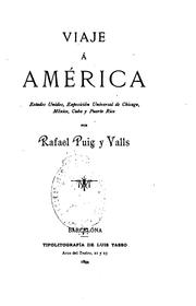 Cover of: Viaje á América: Estados Unidos, Exposición Universal de Chicago, México ..