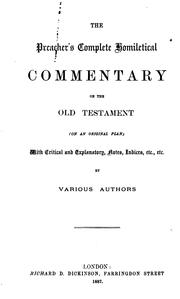 Cover of: Homiletical commentary on the book of Deuteronomy: With Critical and Explanatory Notes, Indices ...