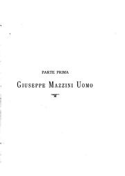 Cover of: Giuseppe Mazzini, uomo e letterato