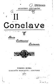 Cover of: Il conclave: storia, costituzioni, ceremonie