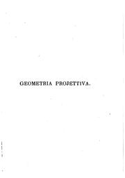 Cover of: Geometria projettiva di Ferdinando Aschieri by Ferdinando Aschieri