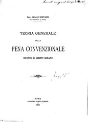 Teoria generale della pena convenzionale: secondo il diritto romano
