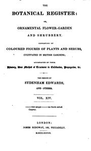 Cover of: The Botanical Register Vol. XIV by Sydenham Edwards