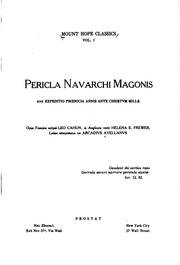 Cover of: Pericla navarchi Magonis; sive, Expeditio phoenicia annis ante Christum mille