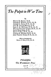 Cover of: The Pulpit in War Time