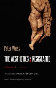 Cover of: The Aesthetics of Resistance, Volume 1 by Peter Weiss