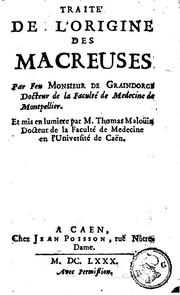 Cover of: Traité de l'origine des macreuses