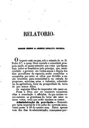 Cover of: Relatorio dos negocios da provincia do Pará
