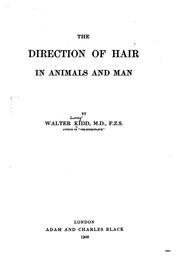 Cover of: The Direction of the Hair in Animals and Man