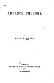 Advance Thought by Charles E. Glass