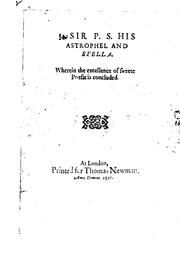 Cover of: Sir P.S.: His Astrophel and Stella by Sir Philip Sidney