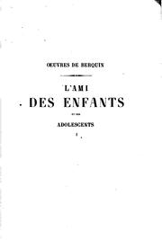 Cover of: L'ami des enfants et des adolescents