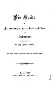 Cover of: Die Heide: Stimmungs- und Lebensbilder in Dichtungen