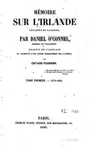 Cover of: Mémoire sur l'Irlande indigène et saxonne